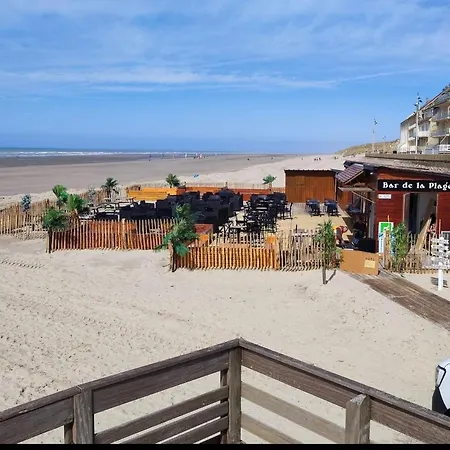 Studio Entre Mer Et Dunes Avec Balcon Vue Laterale Mer 50M Plage Pour 3 Pers Wifi Menage Compris Fort-Mahon-Plage Extérieur photo