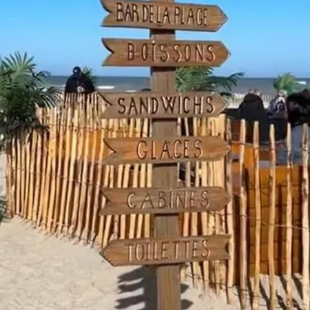 Studio Entre Mer Et Dunes Avec Balcon Vue Laterale Mer 50M Plage Pour 3 Pers Wifi Menage Compris Fort-Mahon-Plage Extérieur photo
