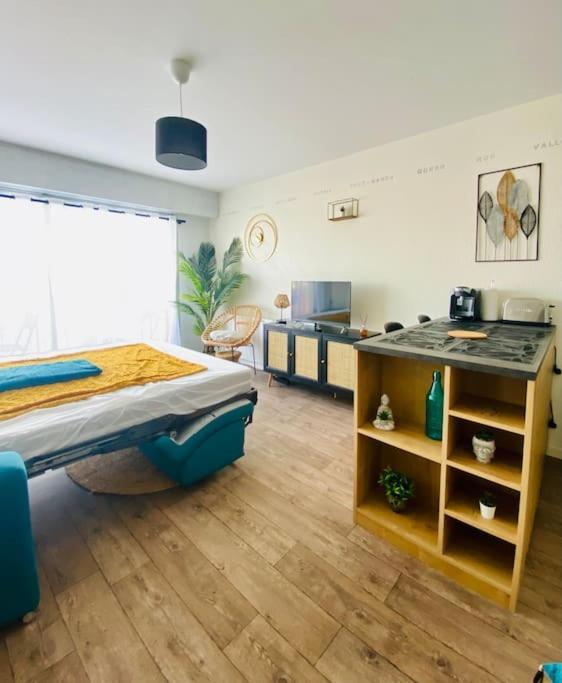 Entre Et Dunes Avec Balcon Vue Laterale 50m Pour 3 Pers Wifi Menage Compris * Fort-Mahon-Plage