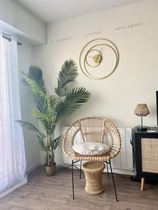 Studio Entre Mer Et Dunes Avec Balcon Vue Laterale Mer 50M Plage Pour 3 Pers Wifi Menage Compris Fort-Mahon-Plage